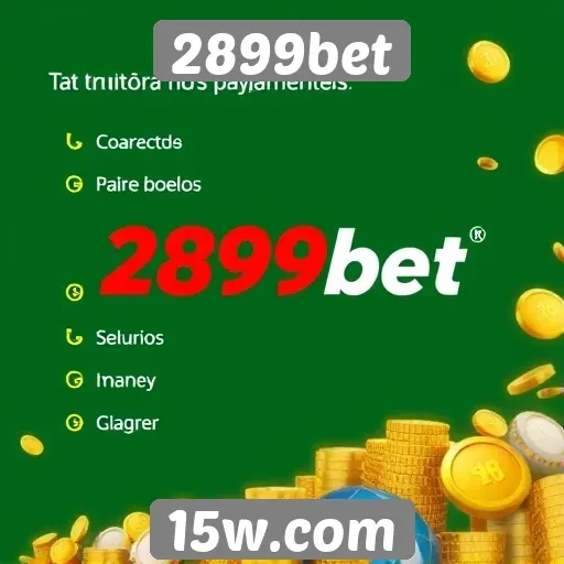 Métodos de pagamento disponíveis no 2899bet