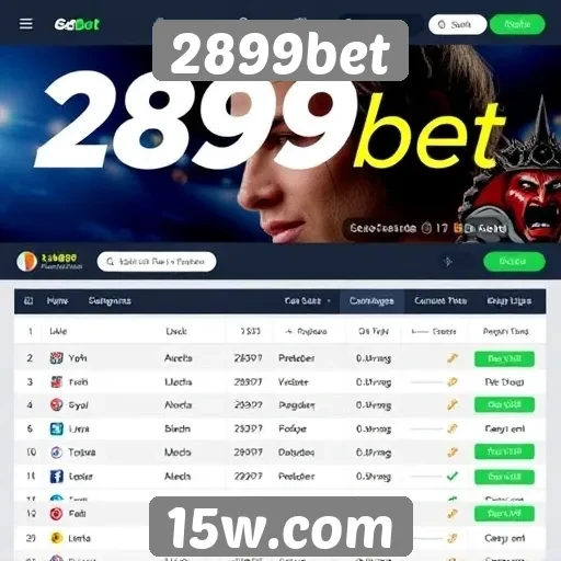 Apostas esportivas na plataforma 2899bet